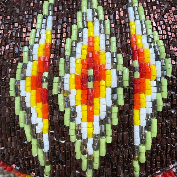Handcrafted Beaded Belt Buckle - Multicolor - Picture 3 of 6